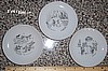 Hubert Harmon Poodlemania Plates by Atlas NY - Set of 3