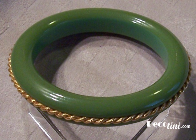 Teal & Brass Bangle