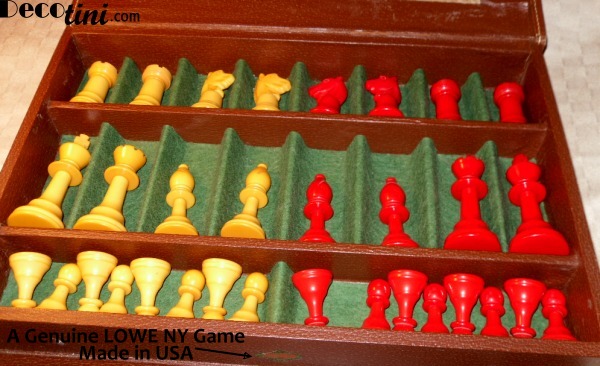SOLD Bakelite Chess Set E.S. Lowe Company NY