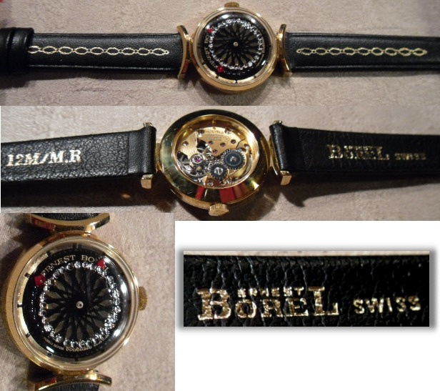 SOLD New Old Stock Ladies BLACK Borel Cocktail Watch