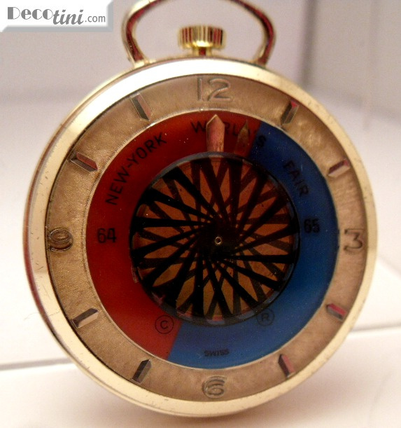 SOLD 1964 NY World's Fair Cocktail Pocket Watch