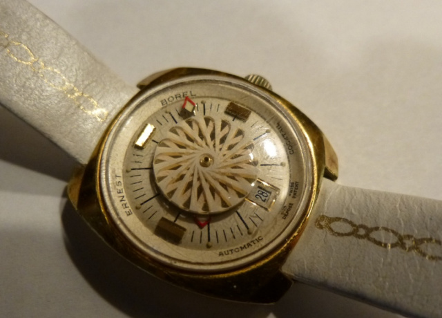 SOLD Lady's Automatic Borel Cocktail  Watch w/ Date