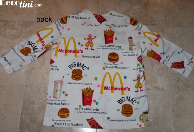 Sold Groovy Vintage McDonald's Uniform Smock Shirt 1970s 