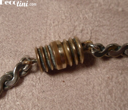 Laminated 2-Toned Industrial Necklace