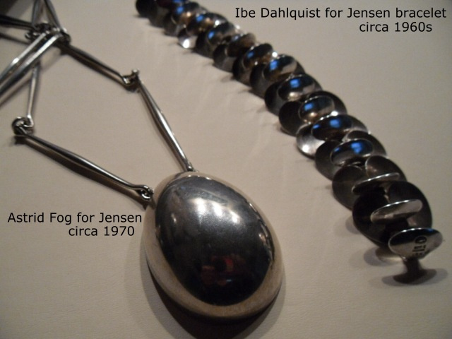 SOLD Astrid Fog for Jensen Egg Necklace 1970 Price upon request.