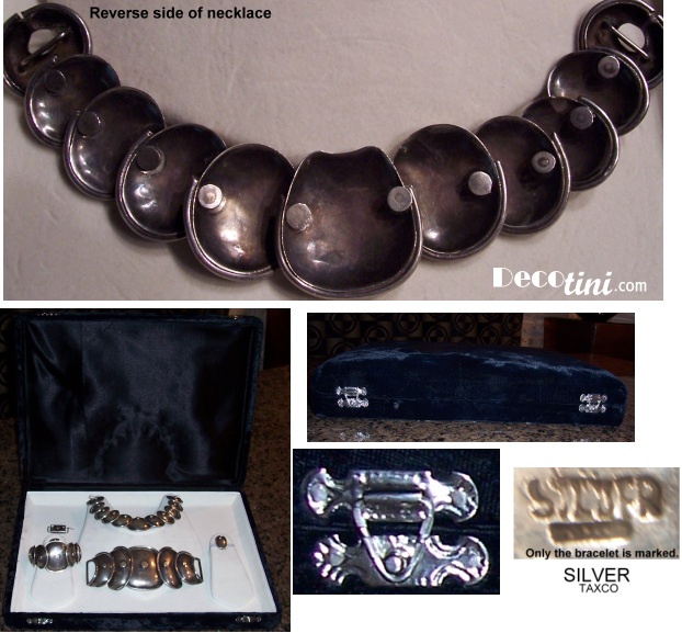 SOLD Armadillo Cuff, Necklace, Belt & Earrings, Style of Hector Aguilar
