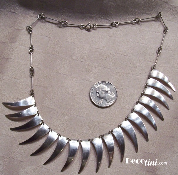 Sterling Sun Ray Necklace