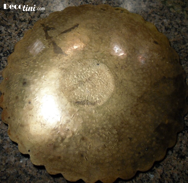 Large Rebajes Brass Plate Unusual Hallmark