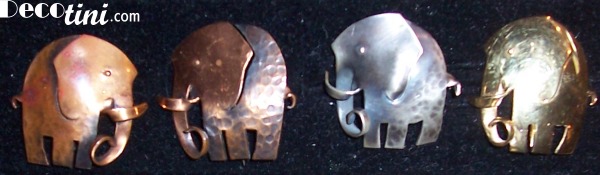 ORB Elephant Pin - Sterling vermeil