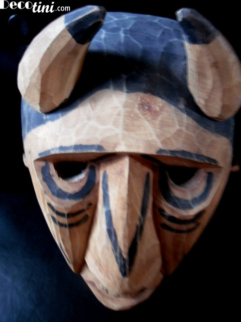 SOLD. Cherokee Carved Devil Tribal Mask