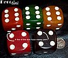 Swirled Bakelite Dice 1 1/8" (set of 5)