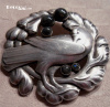 Large Dove w/blue stones Georg Jensen Pin #70