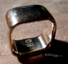 SOLD Georg Jensen Vintage Plaza Ring #186