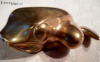 SOLD Henning Koppel Bronze Frog Paperweight 1976