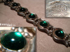 Gerardo Lopez Emerald Green & Sterling Silver Bracelet
