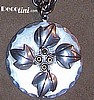 Rebajes Silver Leaf Medallion Necklace